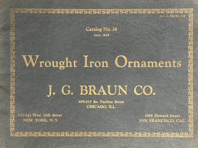 Wrought Iron Ornaments, Catalogue No. 18, 1928