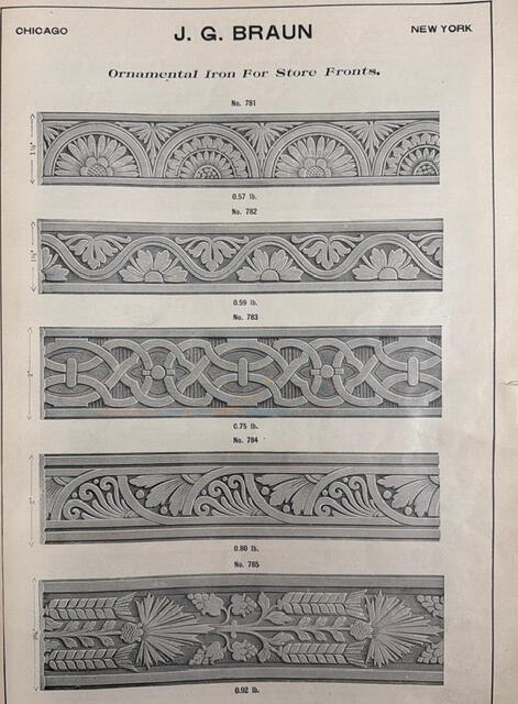 Ornamental Irons for Store Fronts